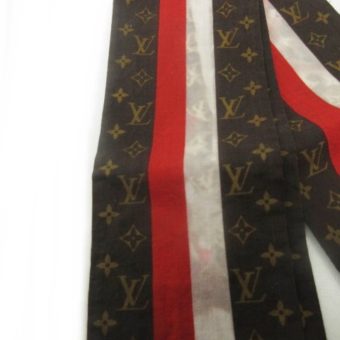 ルイヴィトン LOUIS VUITTON スカーフ ベルボーイ モノグラム ライン  