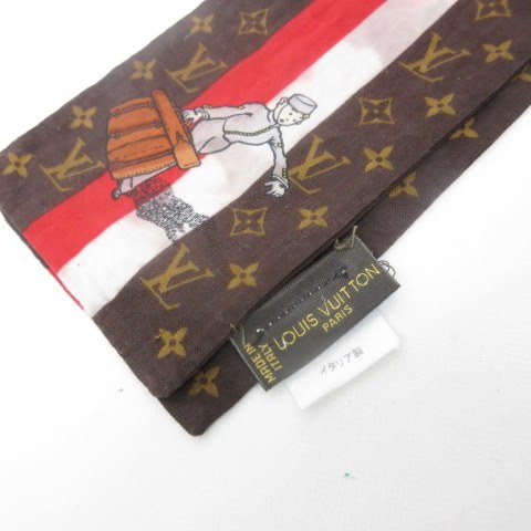 ルイヴィトン LOUIS VUITTON スカーフ ベルボーイ モノグラム ライン  