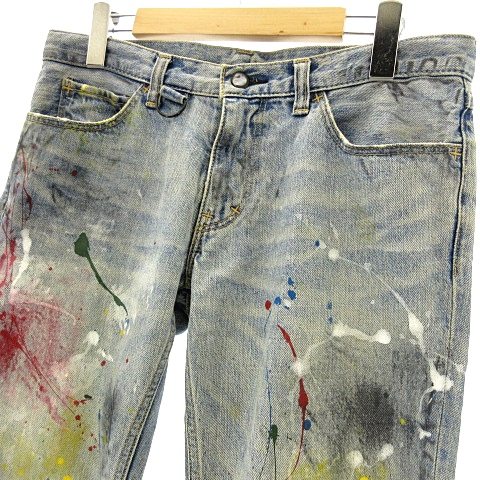 ナンバーナイン NUMBER (N)INE 06SS ガンズ期 名作 ペイント デニム  