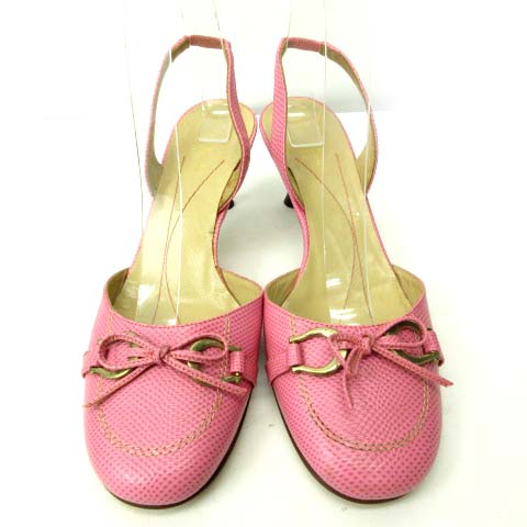 ケイトスペード KATE SPADE ストラップパンプス バックベルト リボン 
