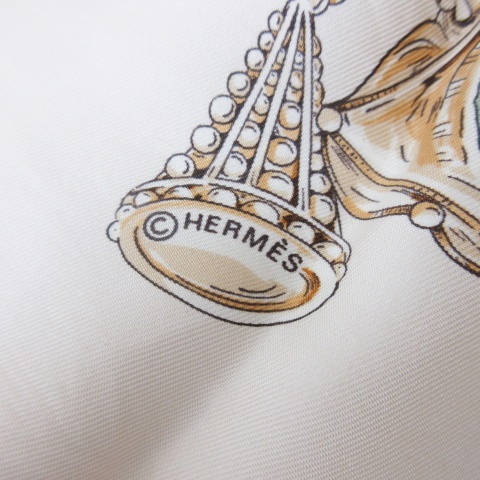 エルメス HERMES カレ90 TERRES PRECIEUSES 貴重な場所 スカーフ 総柄 