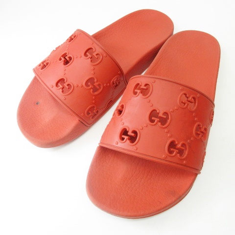 グッチ GUCCI GG スライドサンダル シャワーサンダル ロゴ ラバー 