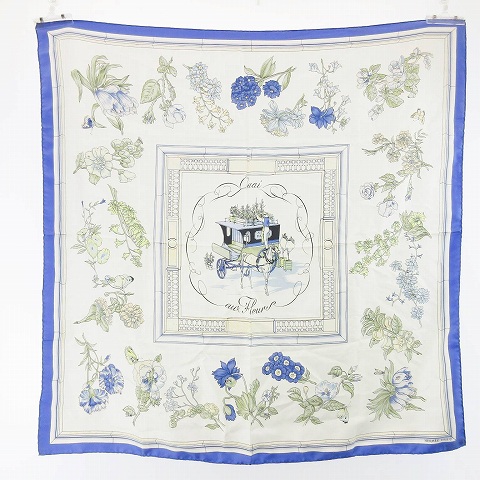 エルメス HERMES カレ90 Quai Aux Fleurs 花咲く海岸通り スカーフ 
