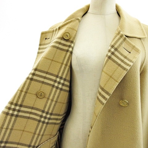 VINTAGE BURBERRYS ウールコート ノバチェック カシミヤ混 M