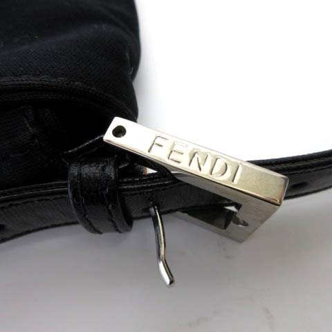 フェンディ FENDI マンマバケット ショルダーバッグ ワンショルダー FFロゴ シルバー金具 黒 ブラック レディース