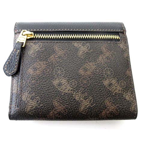 未使用品 コーチ COACH 極美品 二つ折り財布 馬車柄 ゴールド金具