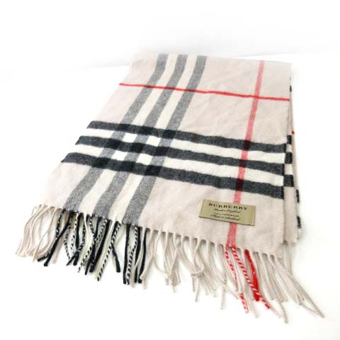バーバリー BURBERRY カシミヤ100％ マフラー ストール ノバチェック  