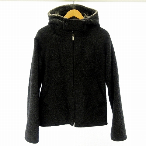 エンポリオアルマーニ EMPORIO ARMANI モヘア混 フェイクファー ジップ