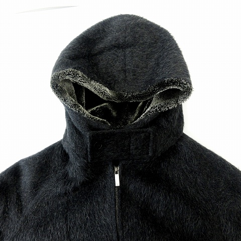 エンポリオアルマーニ EMPORIO ARMANI モヘア混 フェイクファー ジップ