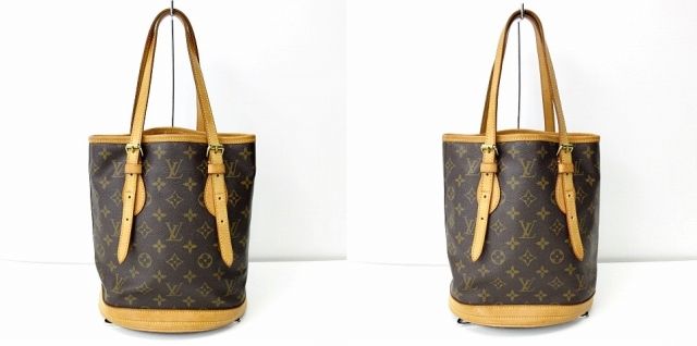ルイヴィトン LOUIS VUITTON 美味かっ ショルダー トートバッグ バケット