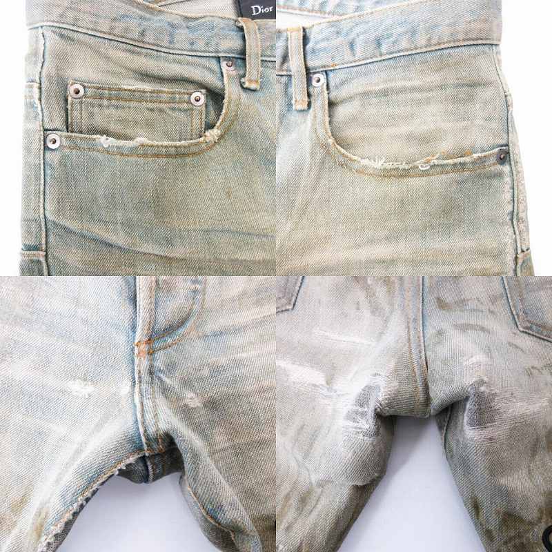 ディオールオム Dior HOMME 04SS エディ期 4EH1018288 アイスブルー 