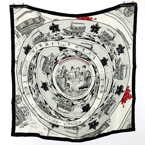 エルメス HERMES 希少 70周年記念 カレ70 JEU DES OMNIBUS ET DAMES