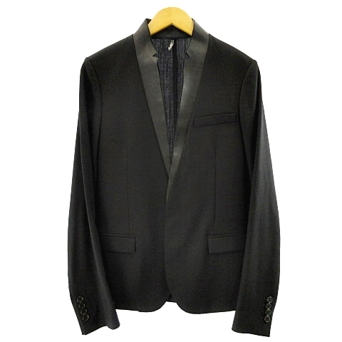 ディオールオム Dior HOMME 10SS テーラードジャケット レザーラペル 