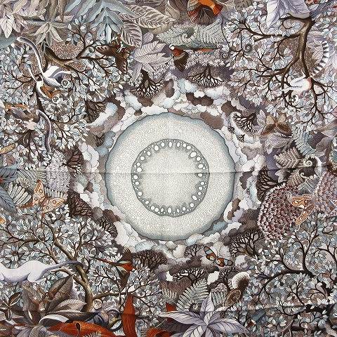 エルメス HERMES 美品 カレ90 シルク100％ 生命の森 Au Coeur de la  