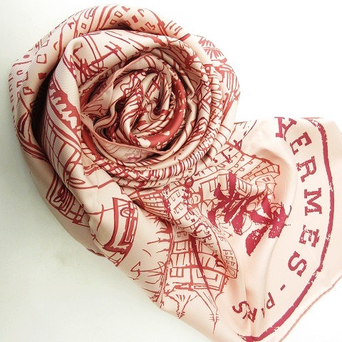 エルメス HERMES 美品 限定品 カレ90 シルク100％ 東京 de passage a  