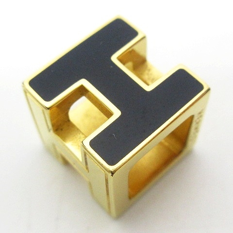 エルメス HERMES カージュド アッシュ Hキューブ チャーム ペンダント  