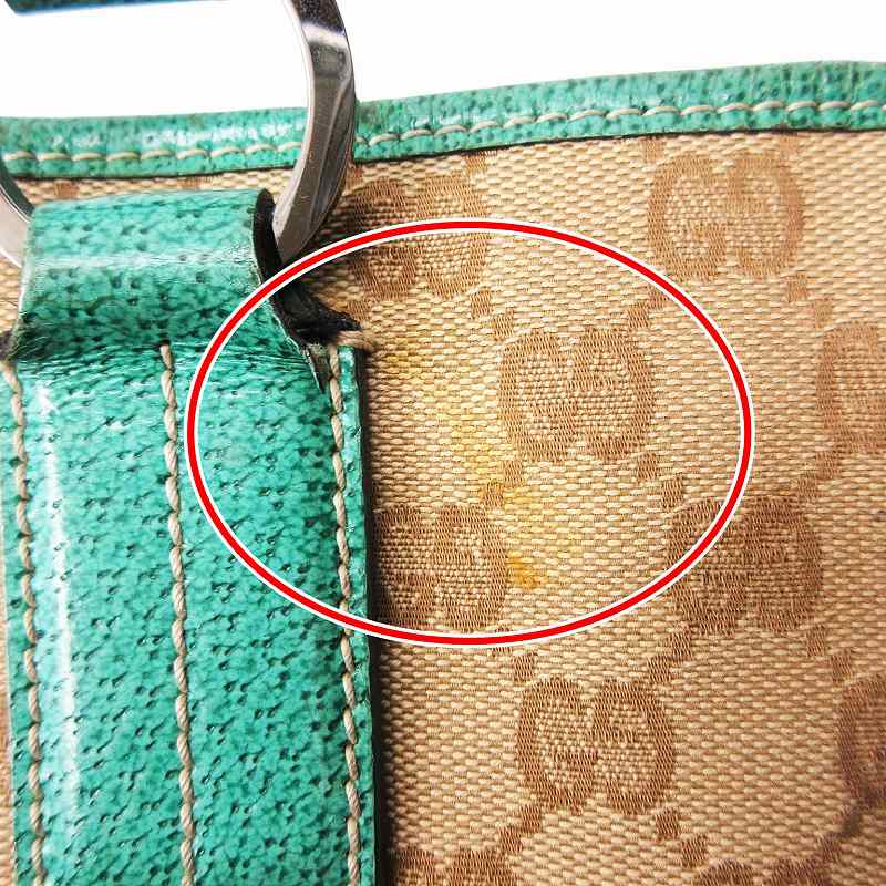 グッチ 113019 3444 トートバッグ グリーン GUCCI GGキャンバス