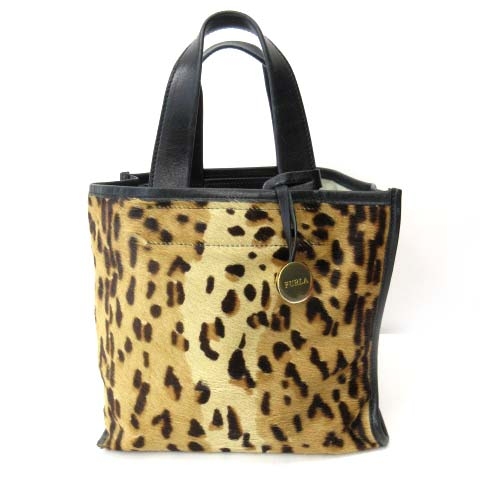 フルラ FURLA ハンドバッグ トートバッグ ハラコ アニマル柄 