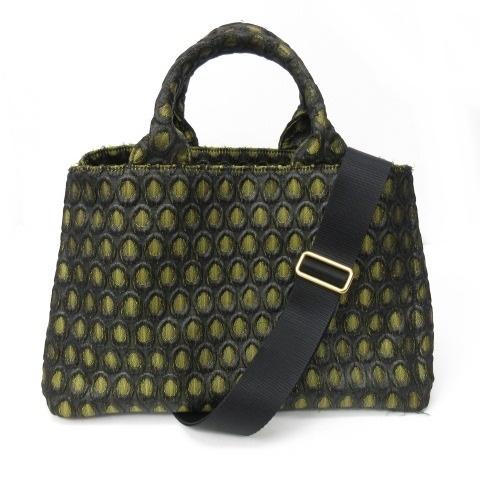 プラダ PRADA カナパ トートバッグ 三角プレート ロゴ 2WAY ショルダー  
