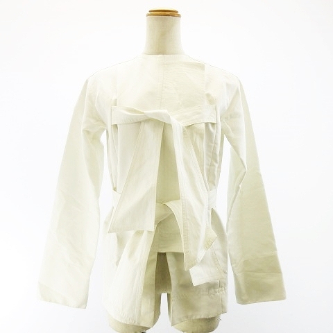 セリーヌ CELINE 16SS フィービー期 シルク混 ノーカラー ジャケット 