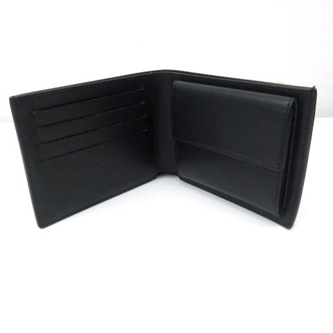 ダンヒル dunhill 美品 二つ折り財布 ウォレット レザー シボ革 ロゴ 