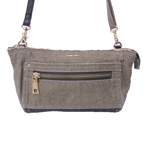 ディーゼル DIESEL デニム ショルダーバッグ クラッチバッグ 2WAY 加工 