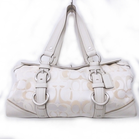 コーチ COACH 10145 シグネチャー ハンドバッグ ショルダーバッグ 切替  