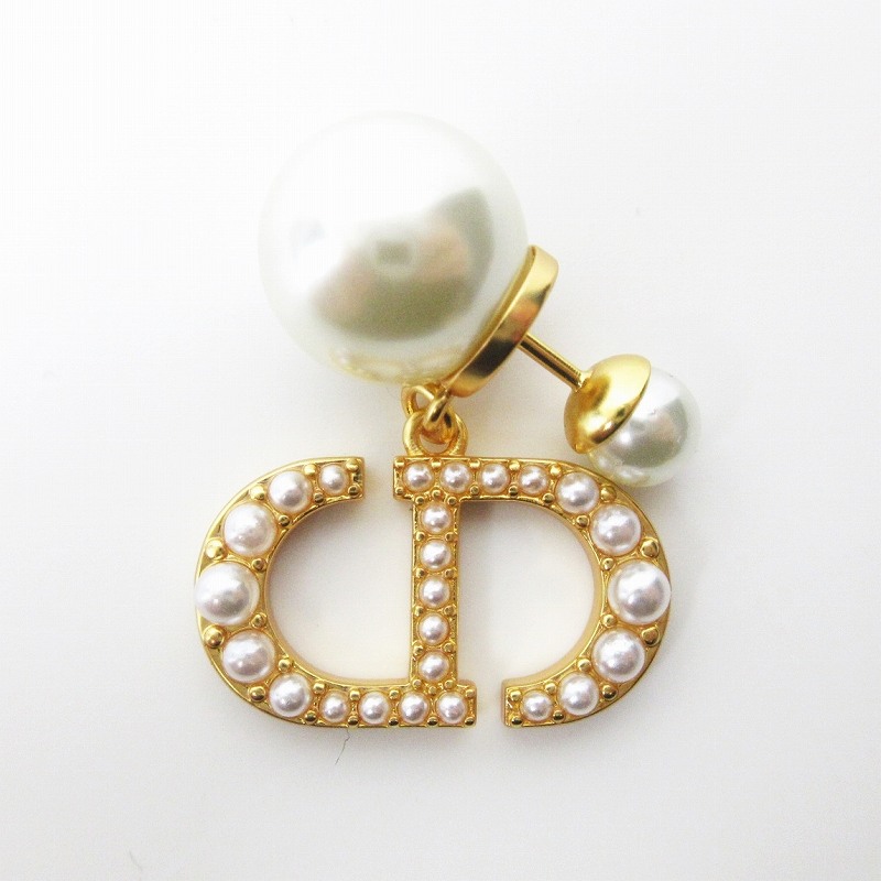クリスチャンディオール Christian Dior トライバル ロゴ ピアス 
