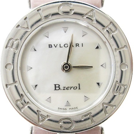 ブルガリ BVLGARI ビーゼロワン B ZERO1 シェル文字盤 レザーベルト  