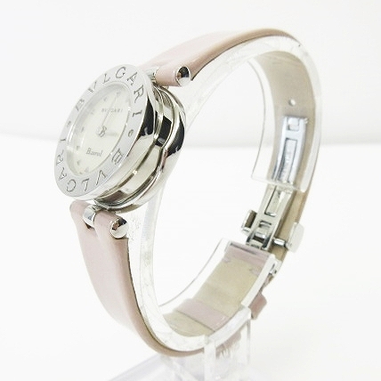 ブルガリ BVLGARI ビーゼロワン B ZERO1 シェル文字盤 レザーベルト 