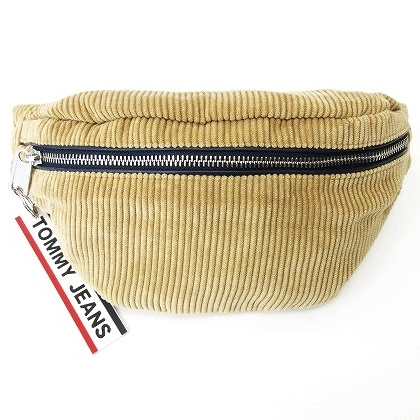 トミー TOMMY ジーンズ 美品 コーデュロイ ロゴ ウェスト ショルダー 