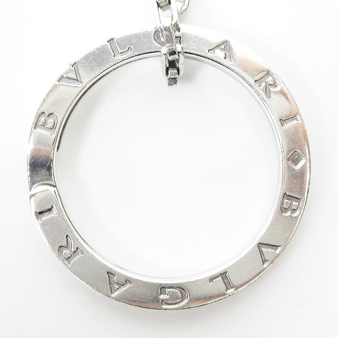 美品✨BVLGARI キーリング ネックレス 925 ビーゼロワン シルバー 極美品/大サイズ✨ブルガリ キーリング ネックレス シルバー925