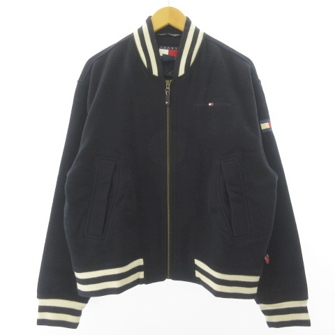 トミーヒルフィガー TOMMY HILFIGER 美品 スタジャン ブルゾン ウール 