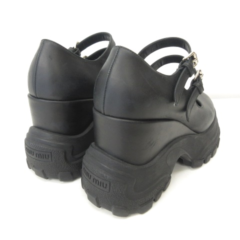 ミュウミュウ miumiu 厚底 スニーカー サンダル パンプス ストラップ  