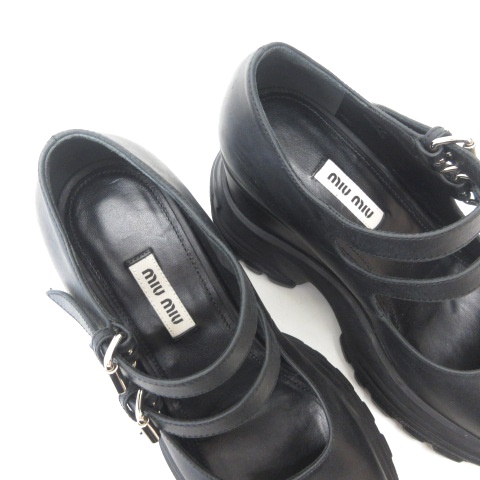 ミュウミュウ miumiu 厚底 スニーカー サンダル パンプス ストラップ  