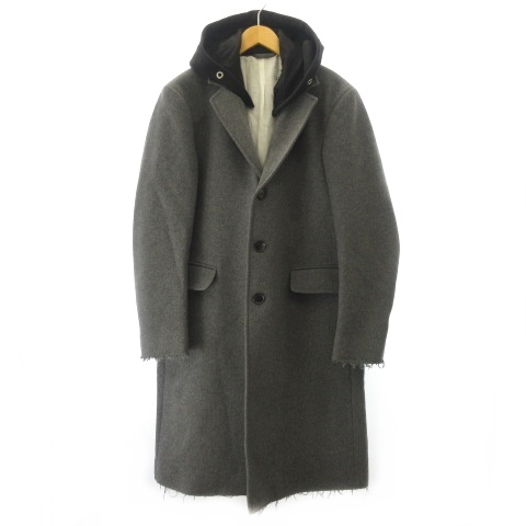 ディーゼル DIESEL 美品 近年 チェスターコート フード付き ドッキング 