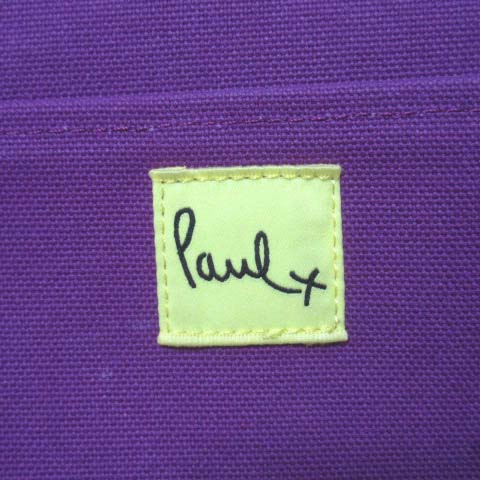 ポールスミス PAUL SMITH PAUL＋トートバッグ 紫 パープル ロゴ 刺繍