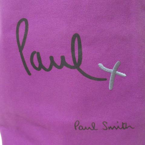 ポールスミス PAUL SMITH PAUL＋トートバッグ 紫 パープル ロゴ 刺繍