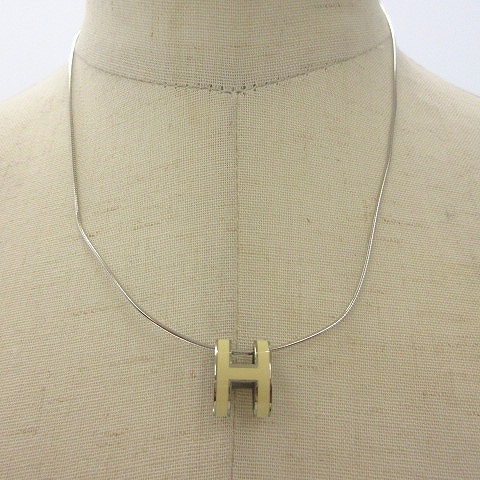 エルメス HERMES ポップアッシュネックレス チョーカー ペンダント H 