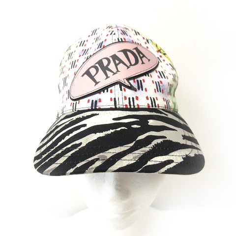 プラダ PRADA 帽子 アメリカンコミック ベースボール キャップ 