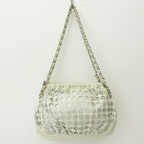 シャネル CHANEL パンチング ココマーク ショルダーバッグ チェーン  