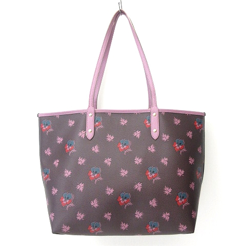 コーチ COACH トートバッグ ショルダーバッグ 花柄 フローラル 