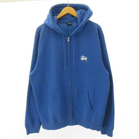 ステューシー STUSSY ロゴ入り ジップアップ パーカー フーディ 