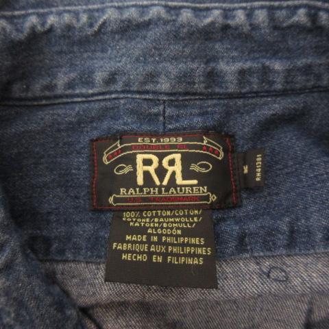 【人気】RRL 長袖 ワークシャツ 三ツ星タグ 人気】RRL 長袖 ワークシャツ 三ツ星タグ