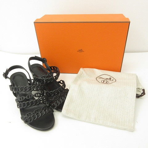 エルメス HERMES ロマンツァ サンダル シェーヌダンクル ミュール