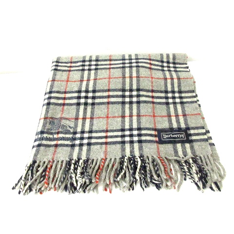 美品 BURBERRY チェック柄 ブランケット ノバチェック ウール 極美品