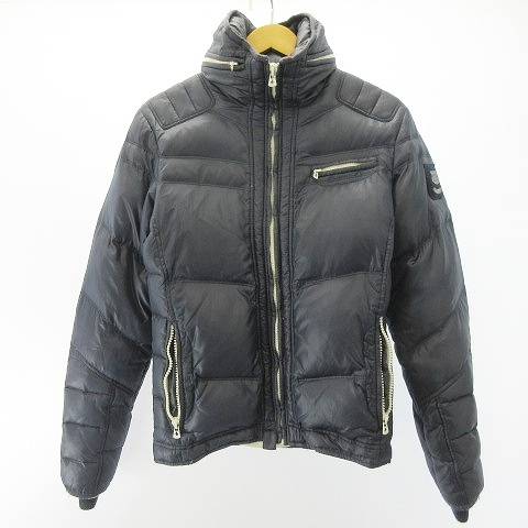 ディーゼル DIESEL ダウン ジャケット ブルゾン プレート付き フード 