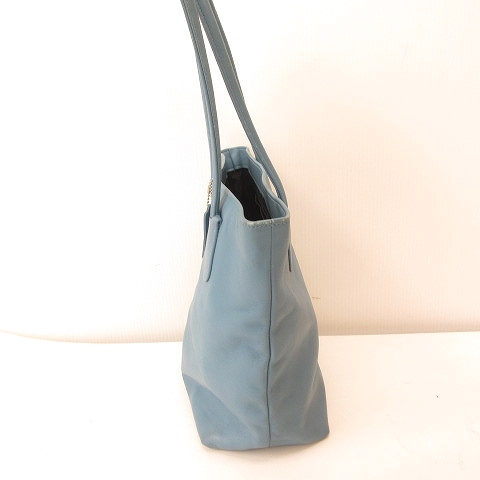 コーチ COACH 7304 レザートートバッグ ハンドバッグ 手提げ鞄 ブルー