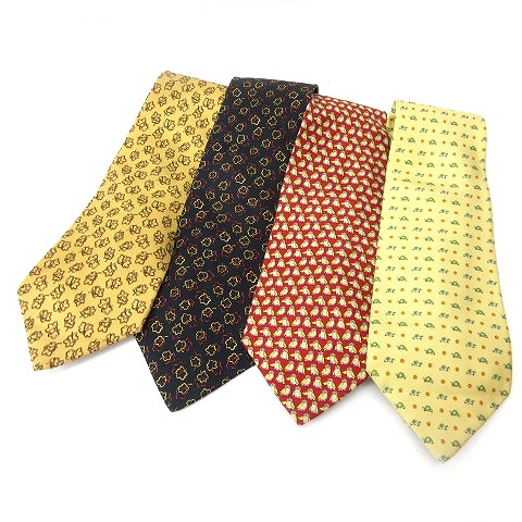 サルヴァトーレフェラガモ Salvatore Ferragamo ネクタイ 4本セット  
