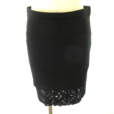 ヌメロヴェントゥーノ N°21 美品 レース ミニスカート 黒 ブラック 38  